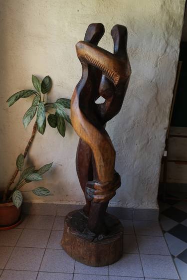Original Impressionism Love Sculpture by Rafael Joaquín Roca