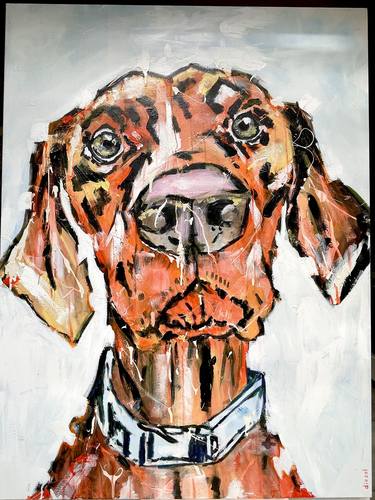 Original Pop Art Dogs Paintings by Diezel Art