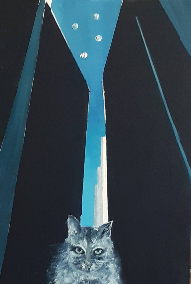Original Animal Painting by Franci Henny | Expressionism Art on Canvas | THE NIGHT WATCH