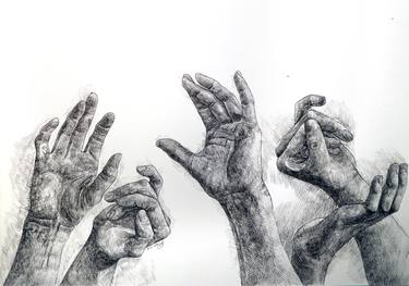 Original Black & White Language Drawings by Jisun Lee