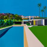 A1 Kaufmann House, Palm Springs. Limited edition Giclee print. by Paul Jackson