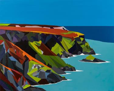 Saatchi Art Artist Paul Jackson; Printmaking, “Hell’s Mouth, Cornwall by Paul Jackson - Limited Edition of 30” #art