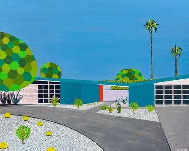 'Palm Springs Modernist Villa' Limited edition Giclee print thumb