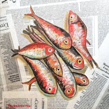 Print of Fish Paintings by Katia Ricci