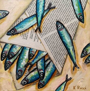 Print of Fine Art Fish Paintings by Katia Ricci