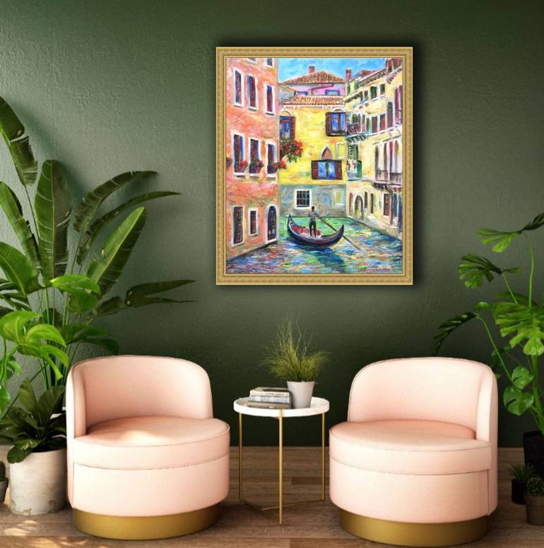 Original Contemporary Architecture Painting by Katia Ricci