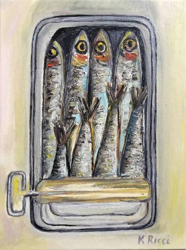 Print of Fish Paintings by Katia Ricci