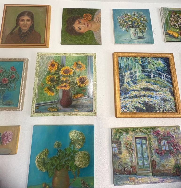 Original Fine Art Portrait Painting by Katia Ricci