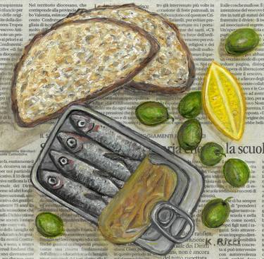 Original Fine Art Food Paintings by Katia Ricci