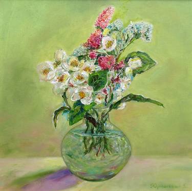 Original Fine Art Still Life Paintings by Katia Ricci