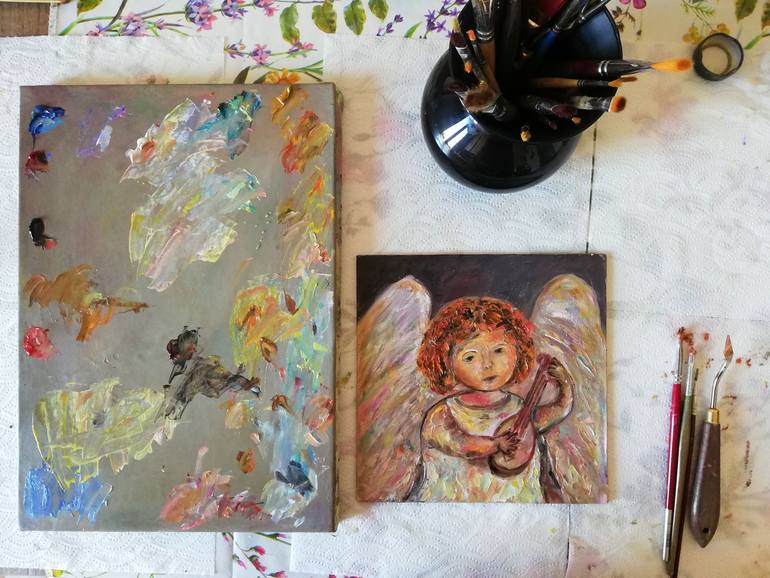 Original Contemporary Children Painting by Katia Ricci