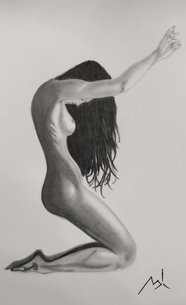 Print of Nude Drawings by Aashiq Shaik