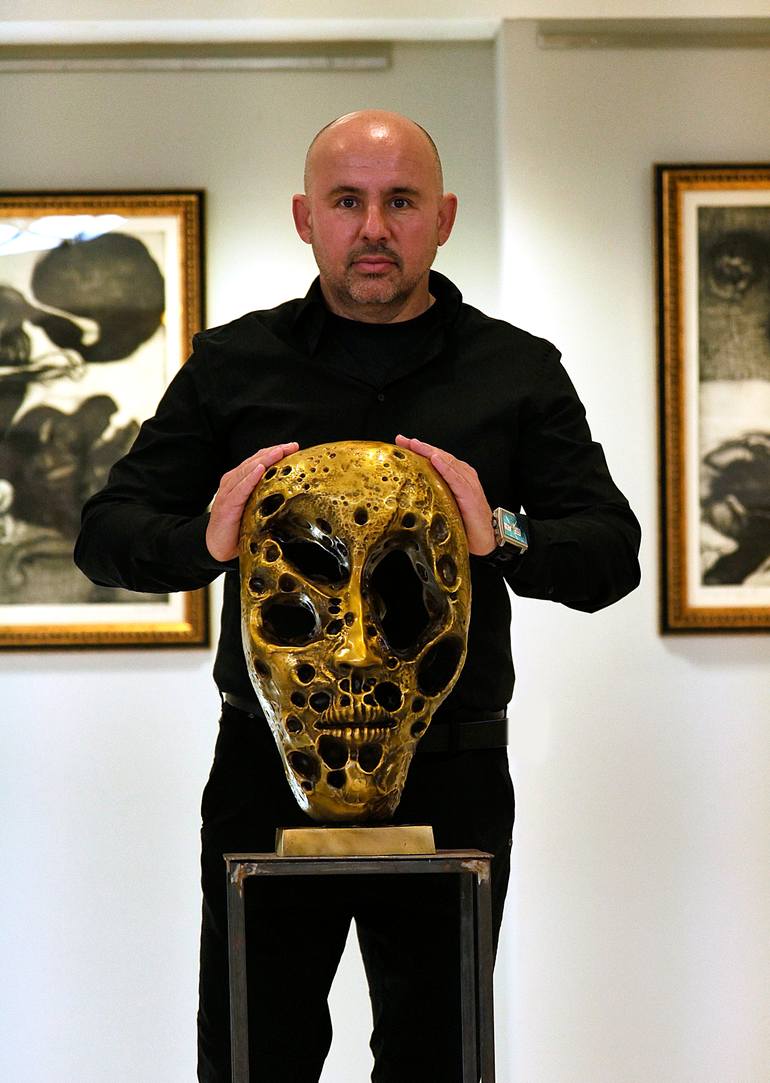 Original Cubism Body Sculpture by Krzysztof Plonka