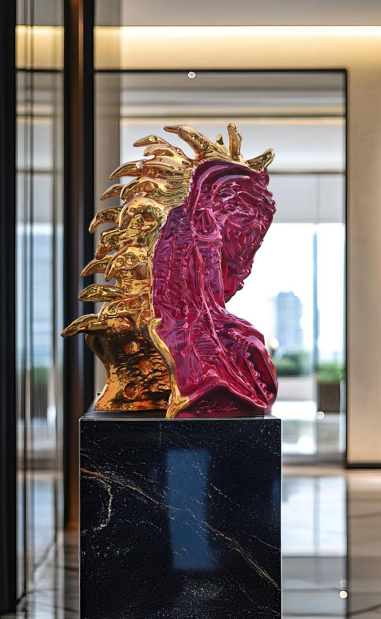 Original Abstract Animal Sculpture by Krzysztof Plonka
