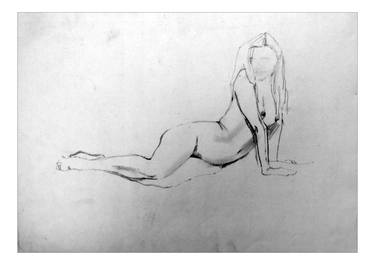 Original Nude Drawing by Stas Smoliakov