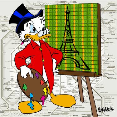 Print of Modern Cartoon Mixed Media by Swabe Art