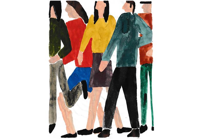 Original Contemporary People Paintings by Adrian Robb
