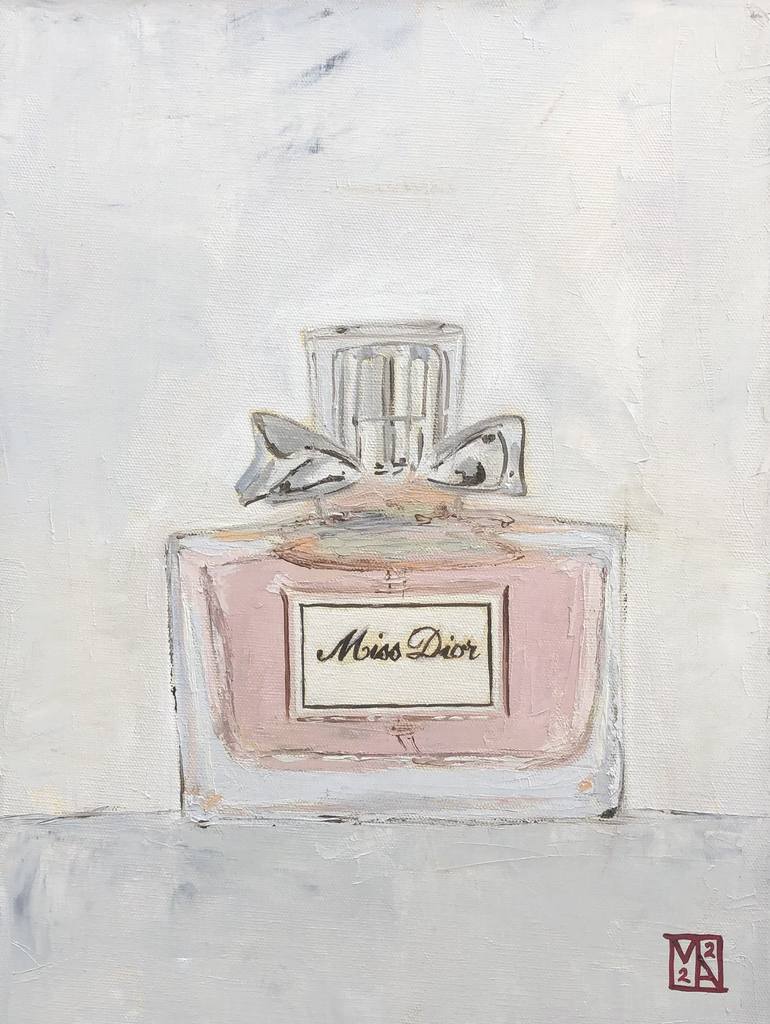 Miss dior perfume painting new arrivals