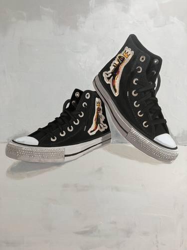 Original Figurative Fashion Painting by Martin Allen