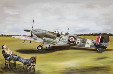 Print of Aeroplane Paintings by Martin Allen