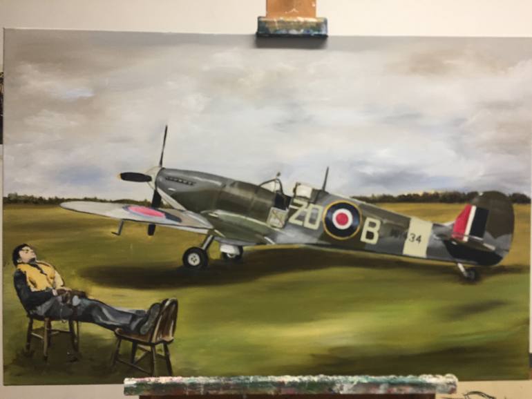 Original Art Deco Other Painting by Martin Allen
