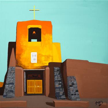 Houses of the Holy: #4 San Miguel Mission (Unframed) thumb