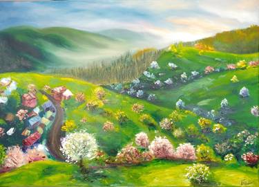 Original Fine Art Landscape Paintings by Ina Kordova