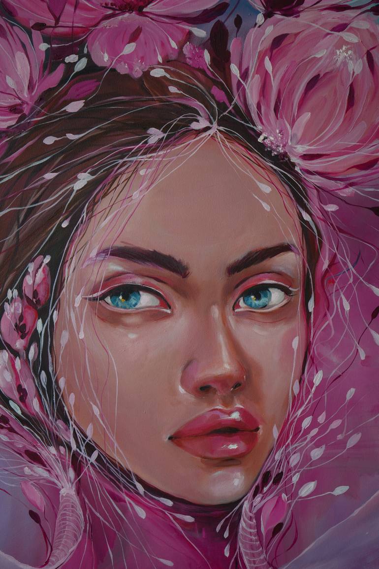 Original Portraiture Women Painting by Victoria Kagalovska