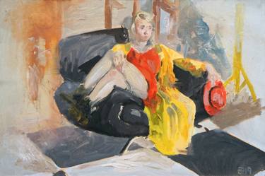 Original Expressionism Women Paintings by Eneli Roigas