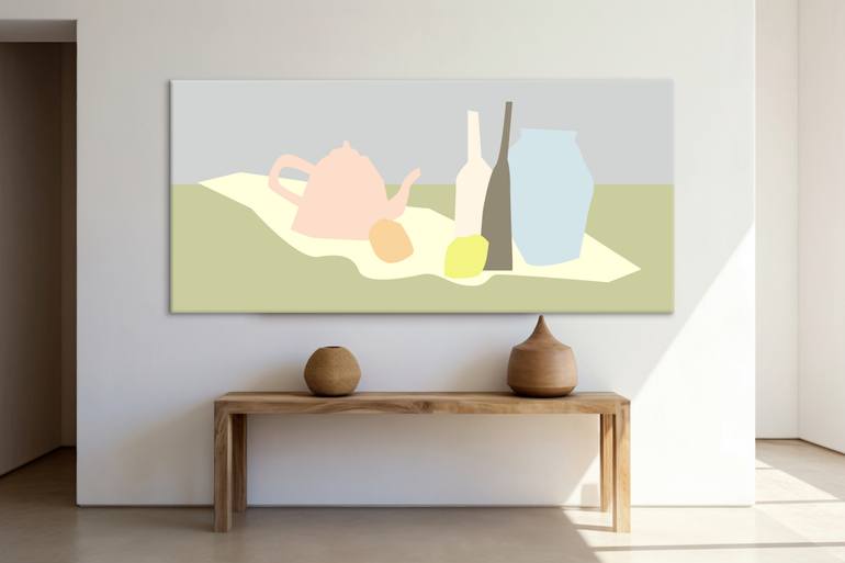 Original Abstract Still Life Painting by Yeva Adamovska