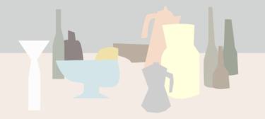 Original Abstract Still Life Paintings by Yeva Adamovska