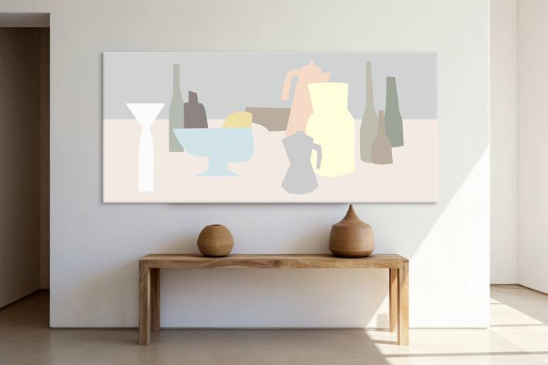 Original Abstract Still Life Painting by Yeva Adamovska