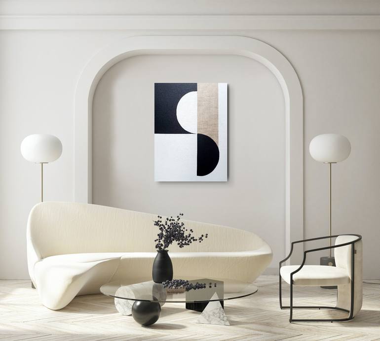 Original Abstract Geometric Painting by Sara Weldon