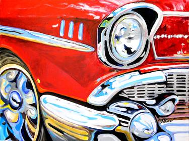 Print of Impressionism Automobile Paintings by Gilbert Cuevas