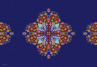 Saatchi Art Artist mehrnaz stefani vile; New-Media, “Tabriz Royal carpet woven design - Limited Edition of 20” #art
