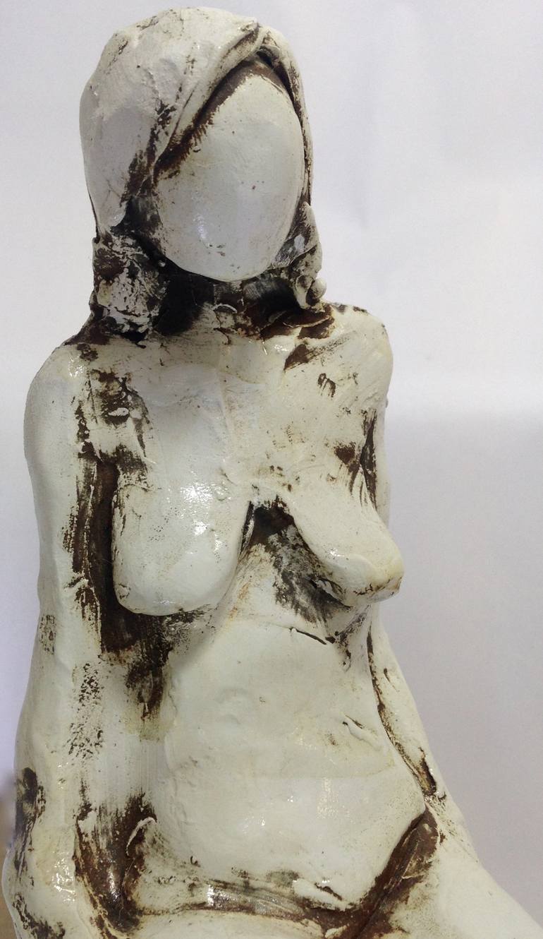 Original Figurative Nude Sculpture by Jane Avgousti