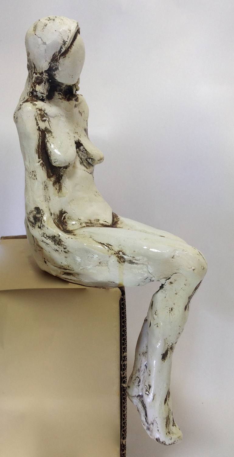 Original Figurative Nude Sculpture by Jane Avgousti