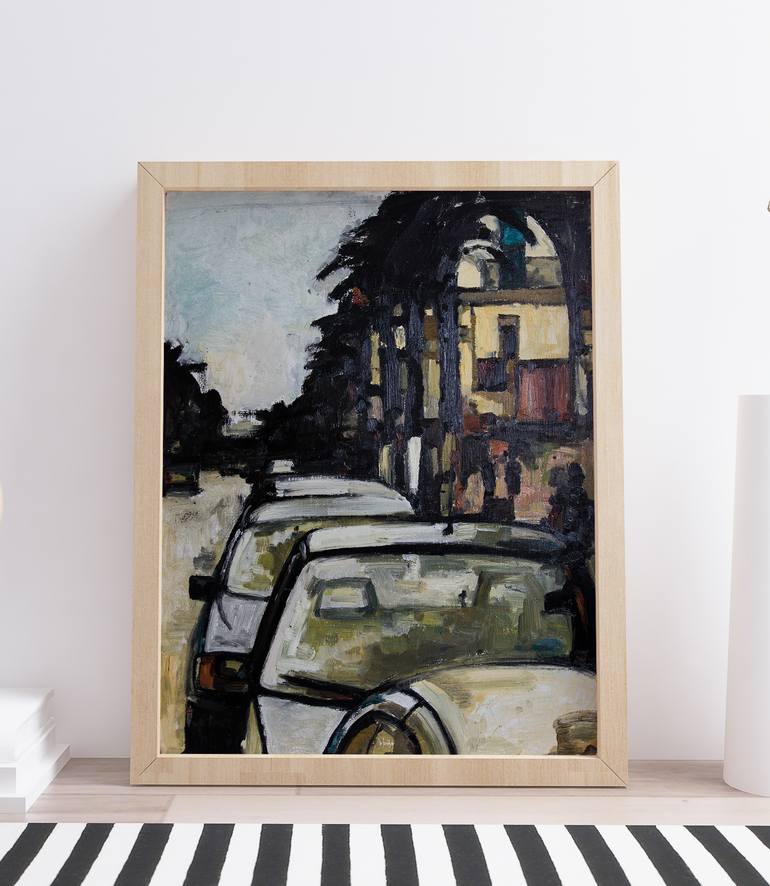 Original Street Art Travel Painting by Irena Art