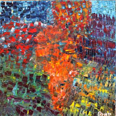 Original Abstract Expressionism Abstract Paintings by Emanuel Crudu