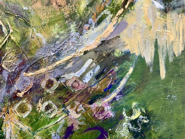 Original Abstract Expressionism Abstract Painting by Mariclair Plante