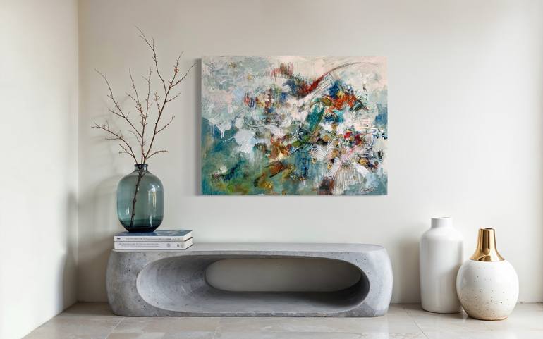 Original Abstract Expressionism Abstract Painting by Mariclair Plante