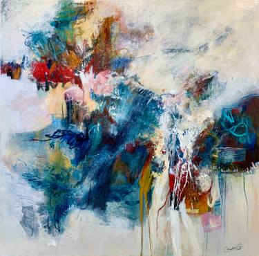 Original Abstract Expressionism Abstract Painting by Mariclair Plante