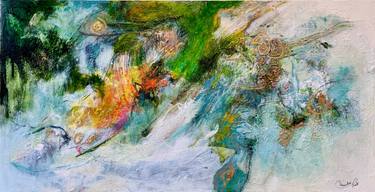 Original Abstract Expressionism Abstract Painting by Mariclair Plante
