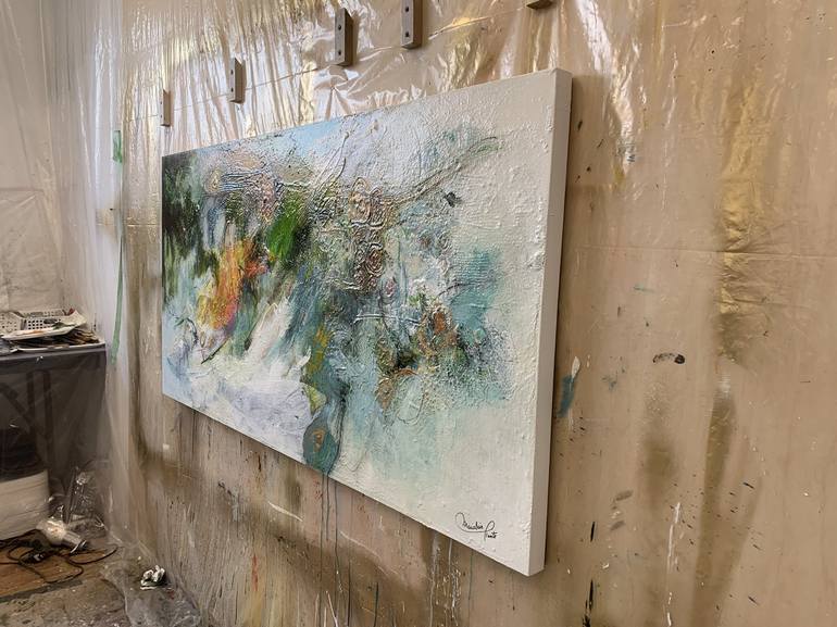 Original Abstract Expressionism Abstract Painting by Mariclair Plante