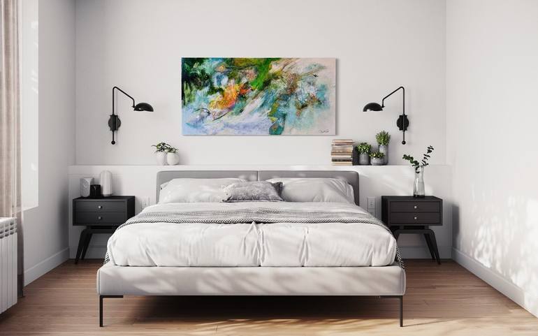 Original Abstract Expressionism Abstract Painting by Mariclair Plante