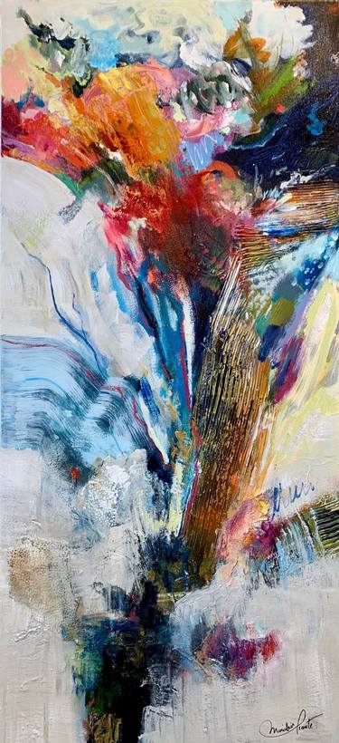 Original Abstract Expressionism Abstract Painting by Mariclair Plante