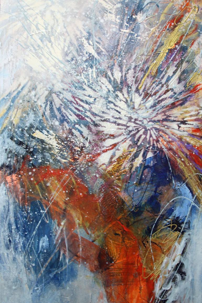 Original Abstract Expressionism Abstract Painting by Mariclair Plante