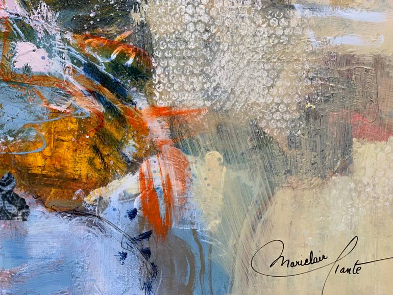 Original Abstract Expressionism Abstract Painting by Mariclair Plante