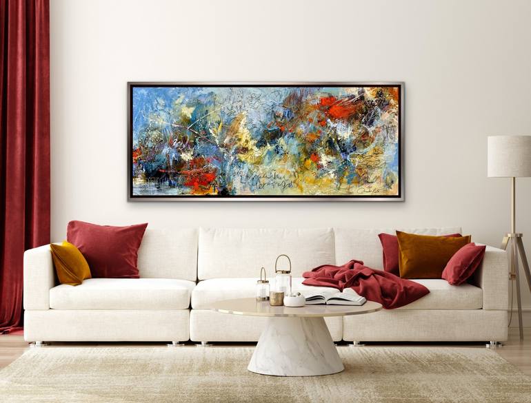 Original Abstract Expressionism Abstract Painting by Mariclair Plante