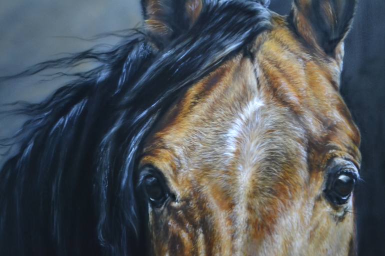 Original Realism Animal Painting by Ekaterina Gerasimova